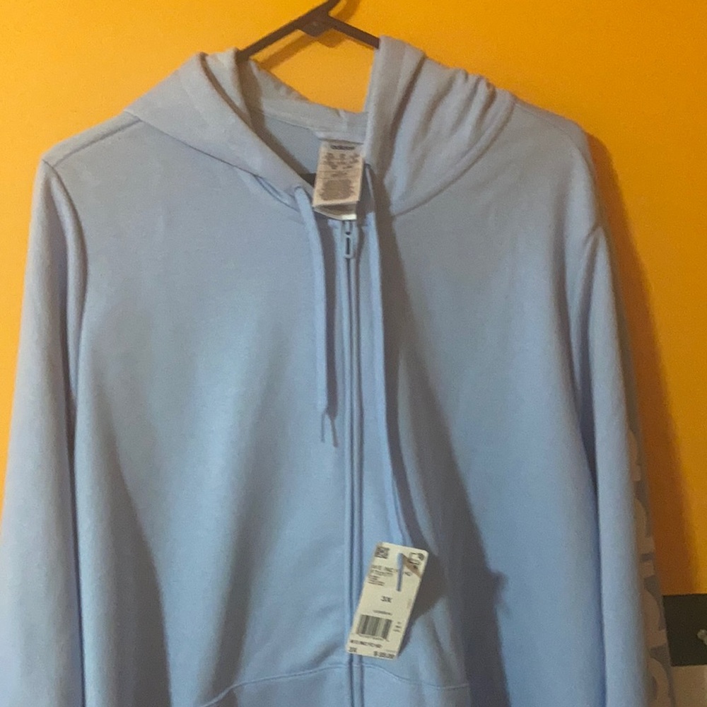 Adidas 3x baby blue hoodie